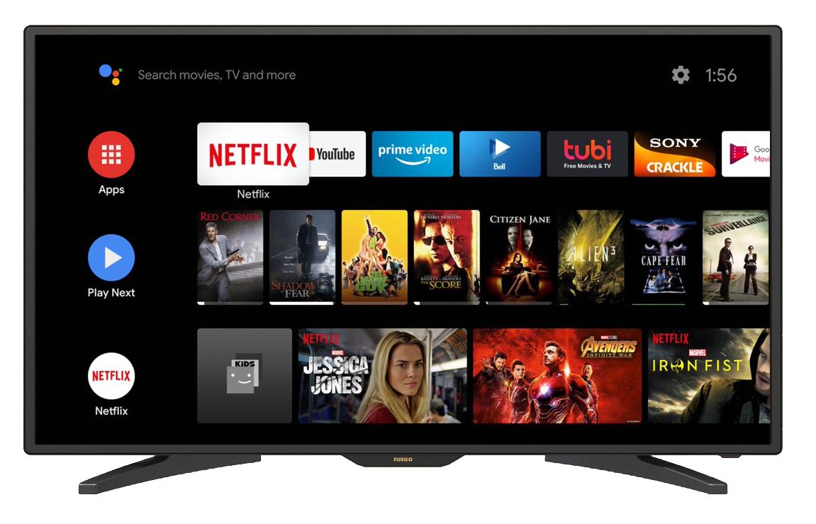 HD LED Smart TV FUEGO 32EL610 ANDT, 32"(81cm), Android TV, WiFi