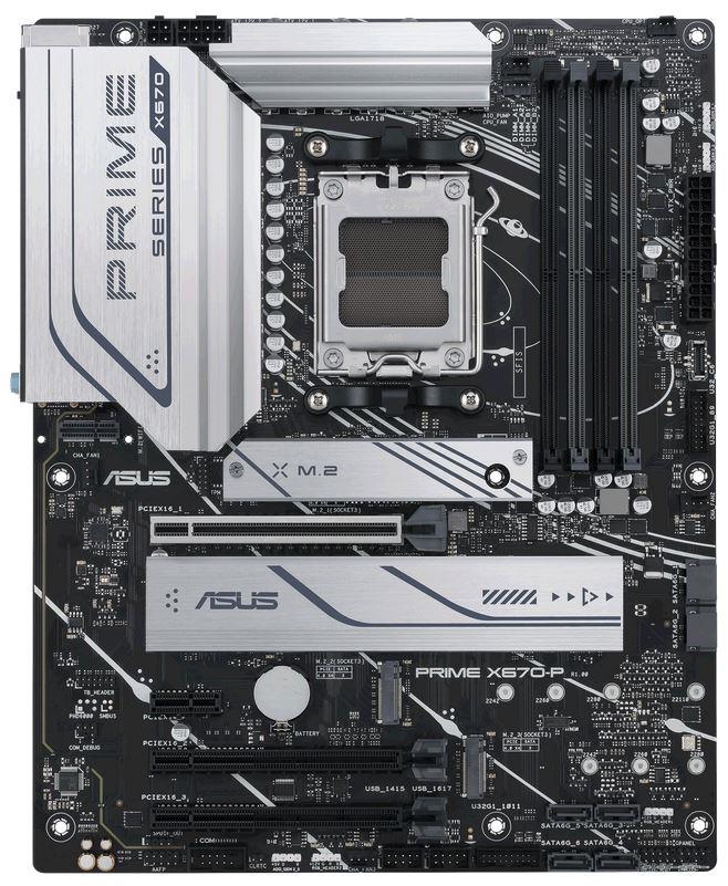 MB ASUS Prime X670-P-CSM AM5 ATX DDR5 7600+MHz 3xM.2 2.5Gb LAN Type-C ...